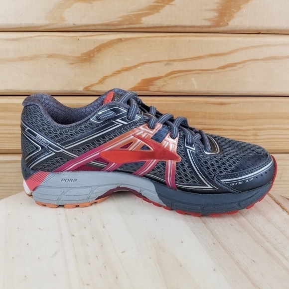 Brooks Womens Adrenaline GTS 17 1202311B044 Gray Running Shoes Sneakers Lace-up - Picture 9 of 12